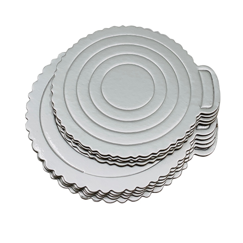 Silver Circle Pastry Board Waterproof Surface