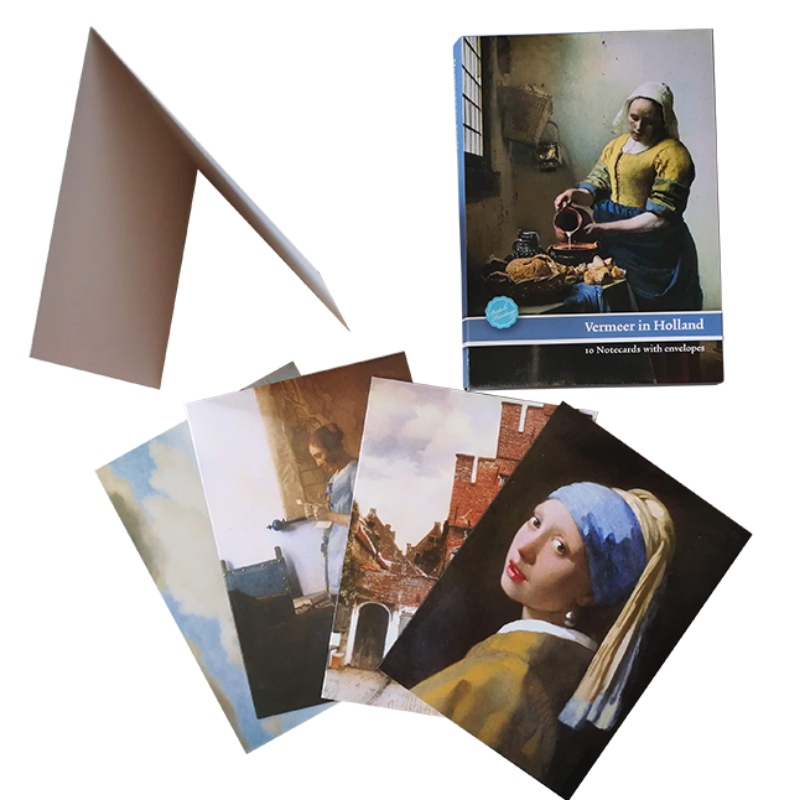 Greeting Card Johannes Vermeer Painting, Invitation Card includes White Envelopes. Custom Design