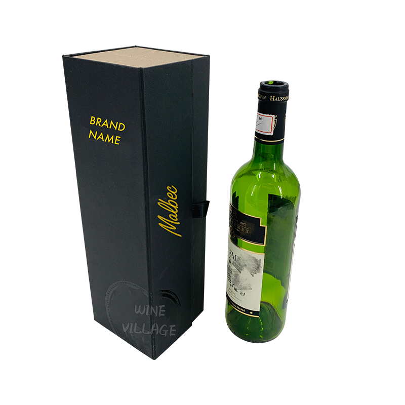 Dark Blue Wine Bottle Gift Box