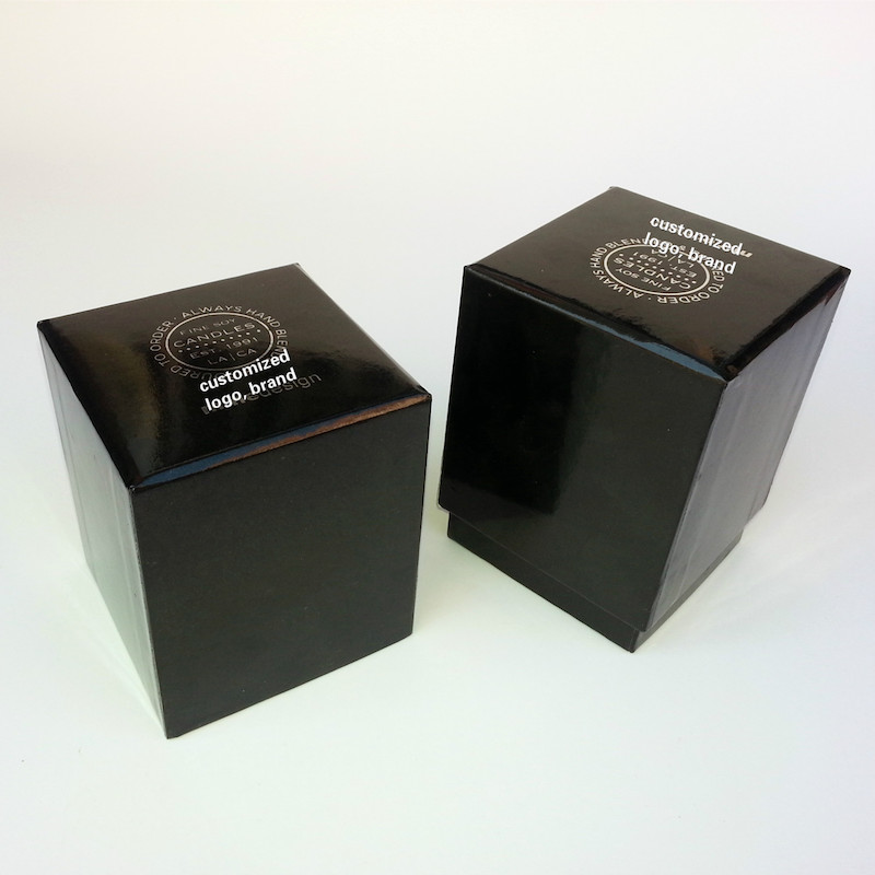 Packaging Boxes for Candles Black Paper Box