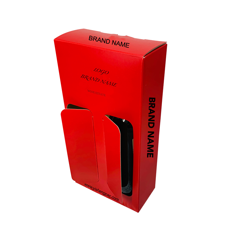 Red Packaging Box for Wine with for shipping